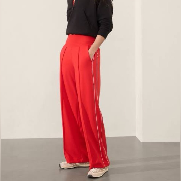 Athleta Pants - Athleta Venice track stripe wide leg pant